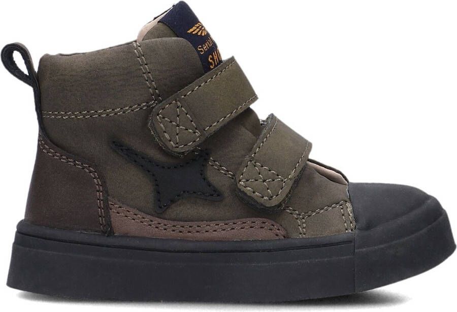 Shoesme Sh25w041 Sneakers Jongens Leren Sneaker Groen