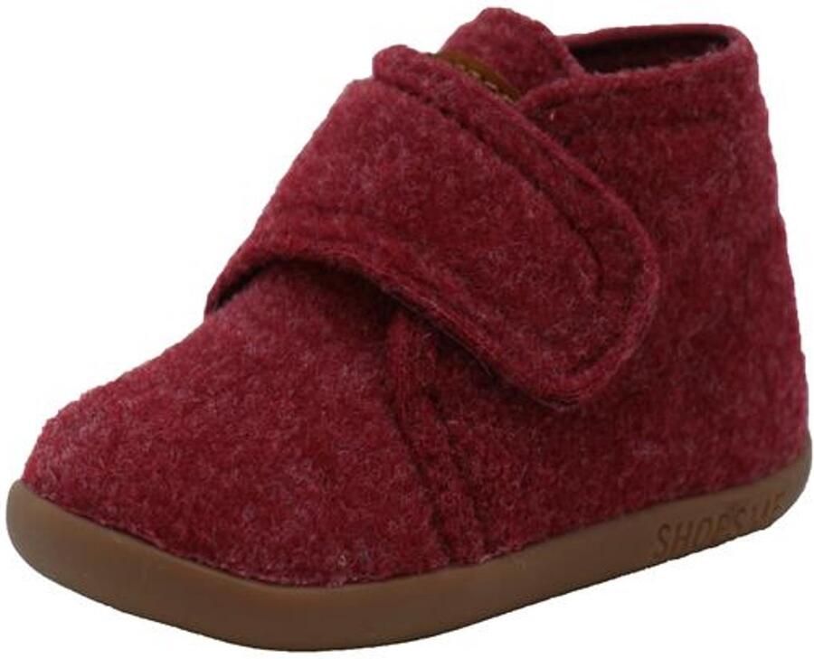 Shoesme Rood Vilten Slofje Baby Slofjes Unisex Red