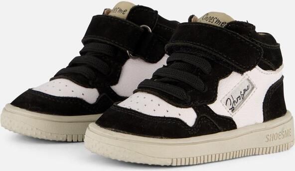 Shoesme leren sneakers zwart wit Jongens Leer Meerkleurig 24 - Foto 3