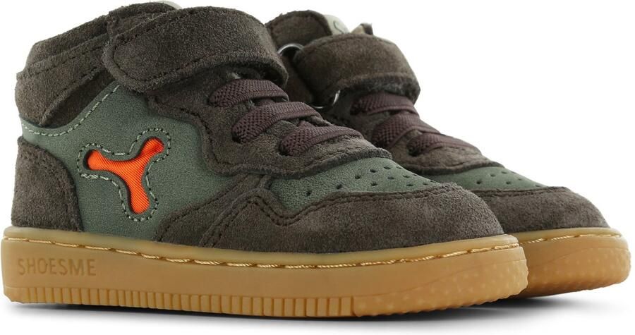 Shoesme Baby Babysneakers Jongens Cognac Leer