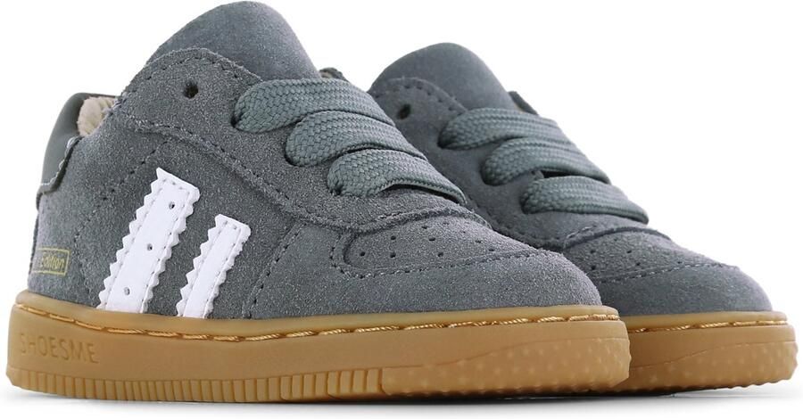 Shoesme Baby Babysneakers Jongens Grey Leer