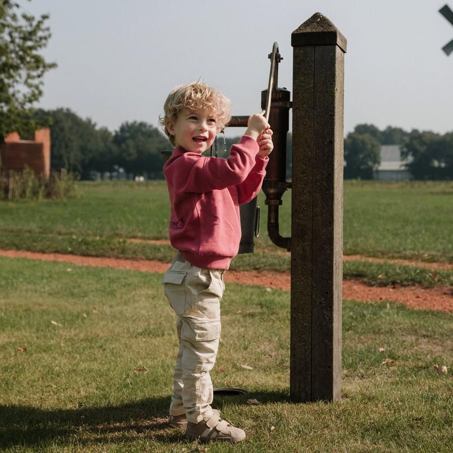 Shoesme sneakers taupe Bruin Meisjes Imitatieleer Effen 19 - Foto 3