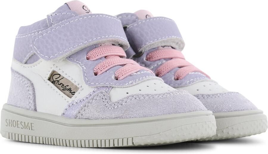Shoesme Baby Babysneakers Meisjes Lilac Leer