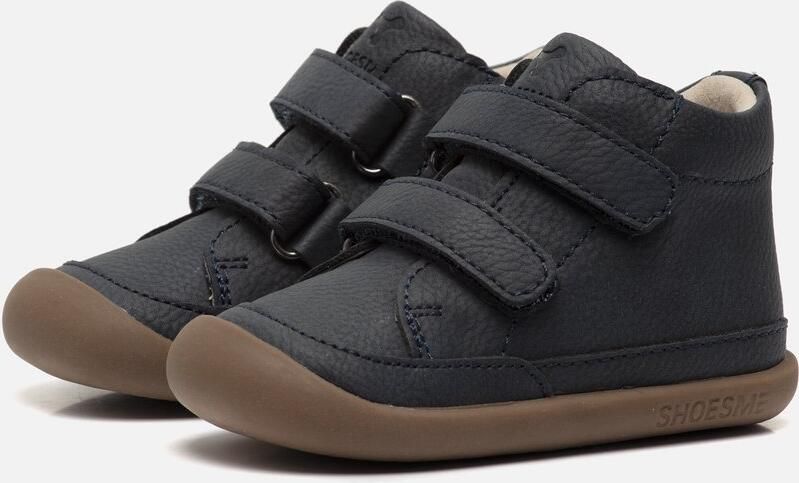 Shoesme Baby Klittenbandschoenen Jongens Dark Blue Leer