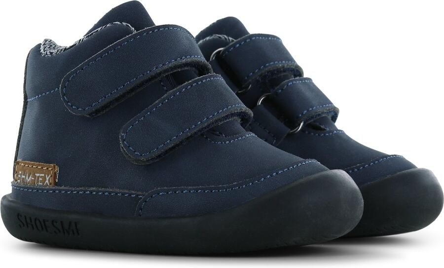Shoesme Baby Klittenbandschoenen Jongens Dark Blue Waterproof membraan