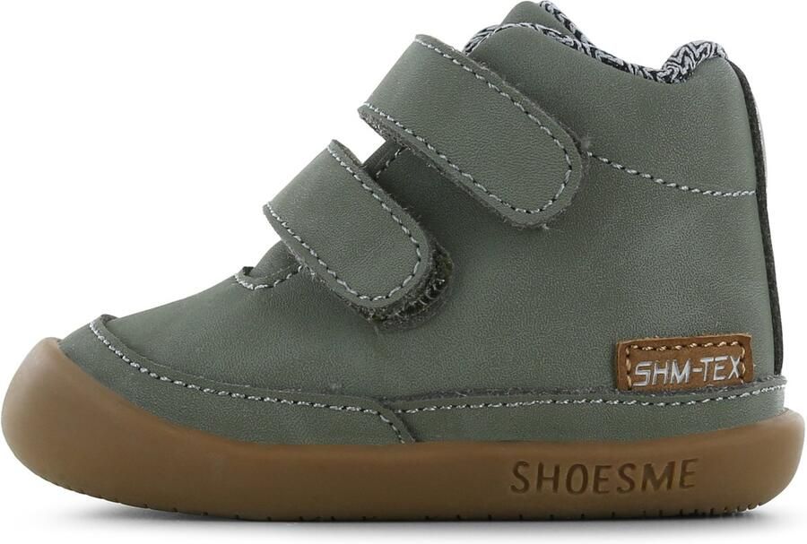 Shoesme Baby Klittenbandschoenen Jongens Green Waterproof membraan