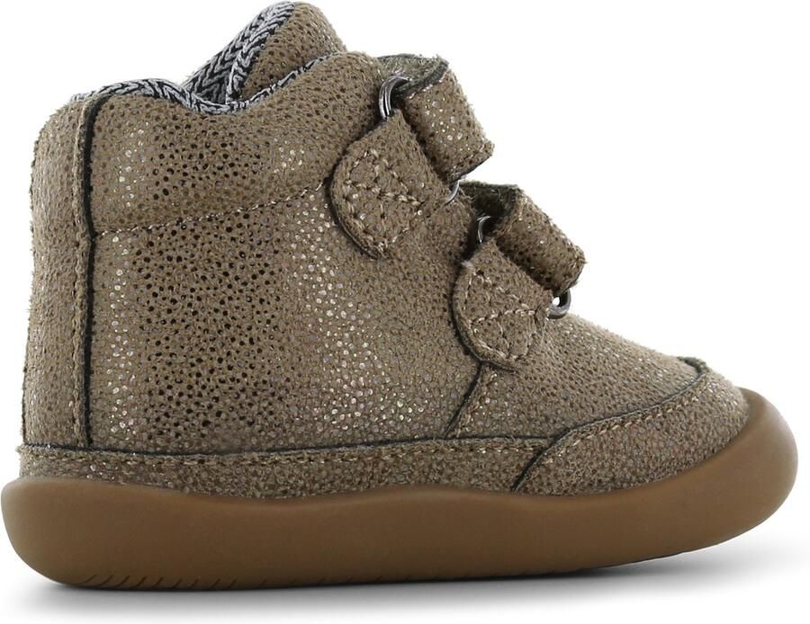 Shoesme Baby Klittenbandschoenen Meisjes Bronze metallic Waterproof membraan