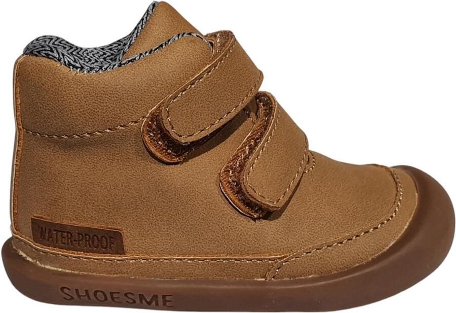 Shoesme Baby Klittenbandschoenen Cognac Waterproof membraan