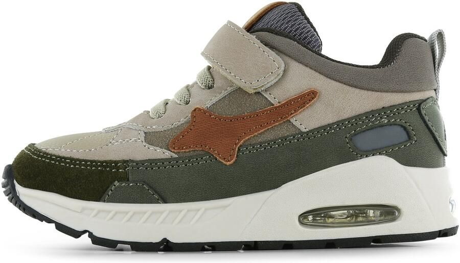 Shoesme beige met groene sneaker