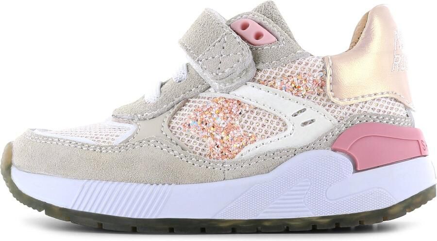 Shoesme Beige-Roze Sneaker Sneakers Kinderen Meisjes Beige Peach Microleer - Foto 2