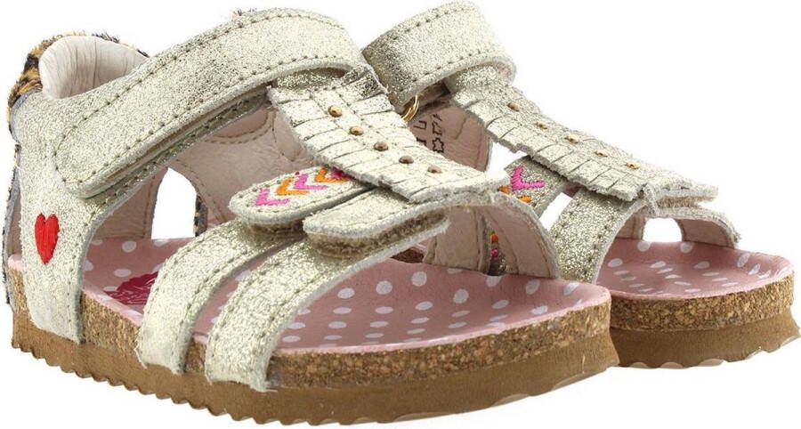 Shoesme BI21S092-A leren sandalen cognac Bruin Meisjes Leer Hartjes 28 - Foto 11