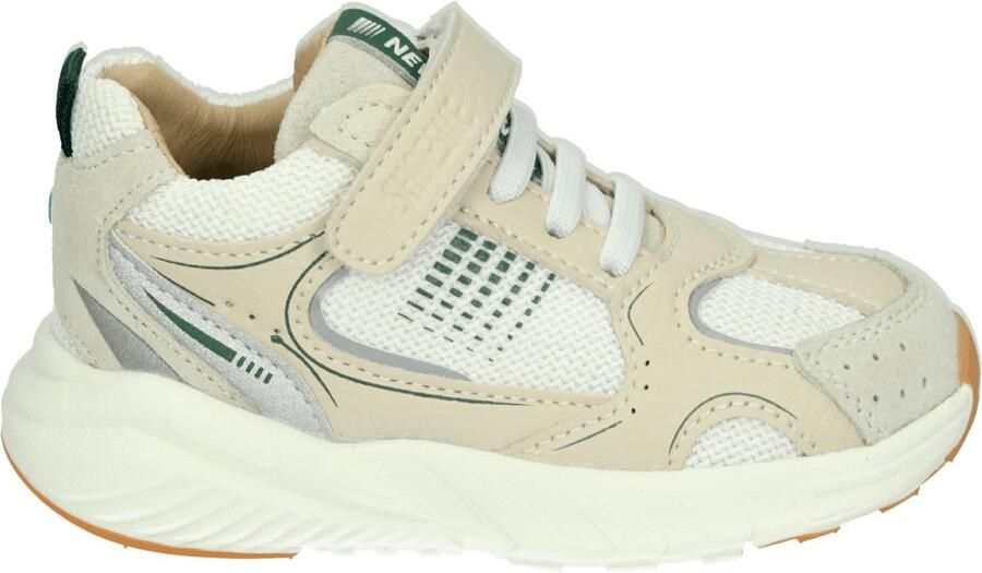 Shoesme Beige Sneakertje Sneakers Kinderen Jongens Beige Green Microfiber leer - Foto 3