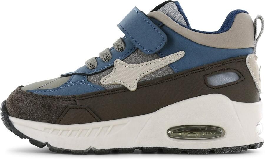 Shoesme blauw met bruine sneaker