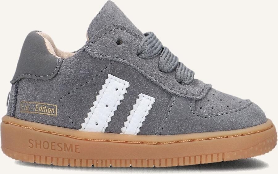 Shoesme Baby Babysneakers Jongens Grey Leer