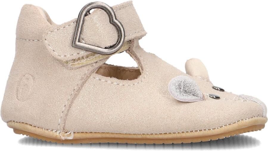 Shoesme Unisex Platte sandalen Bp25s009 Beige Suède