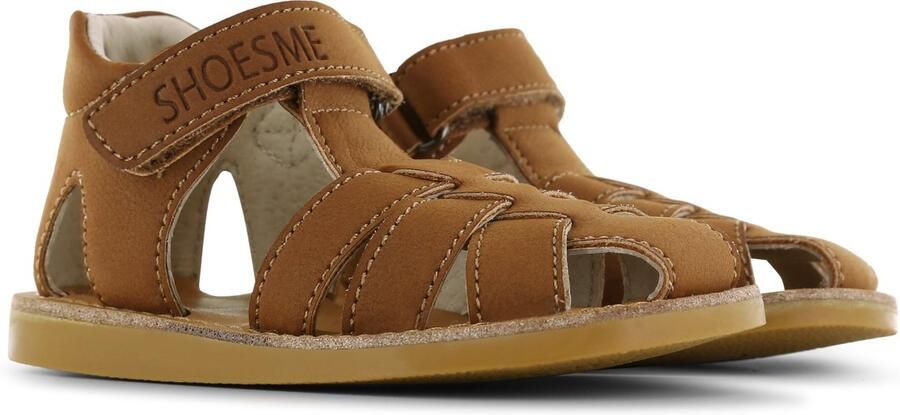 Shoesme Bruine Sandaal Sandalen Kind Meisjes Brown Microfiber leer