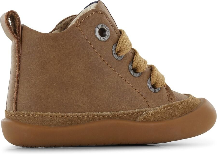 Shoesme Baby Veterschoenen Cognac Leer