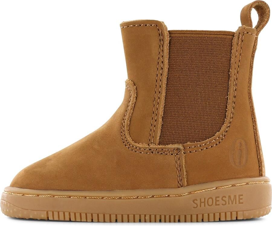 Shoesme suède enkelboots cognac Bruin Suede Effen 22