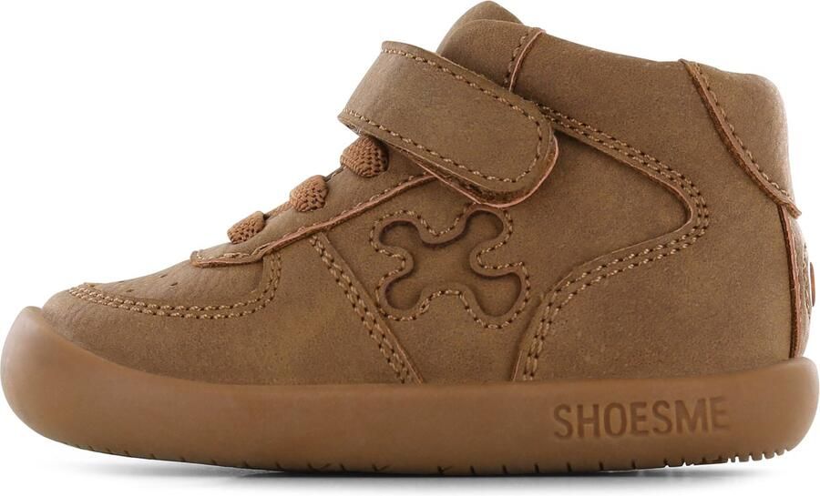 Shoesme Baby Babysneakers Jongens Cognac Leer