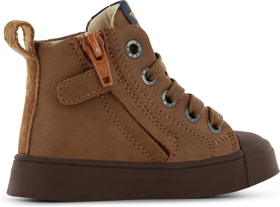 Shoesme veterboots bruin Jongens Leer Effen 35 | Enkelboot van - Foto 3