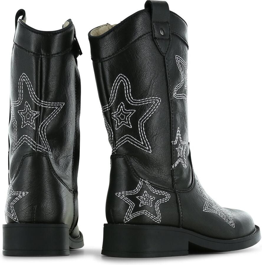 Shoesme Cowboylaarzen Meisjes Black Silver Leer - Foto 2