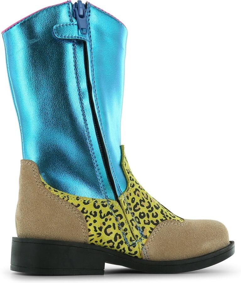 Shoesme Cowboylaarzen Meisjes Blue Metallic Cognac | - Foto 2