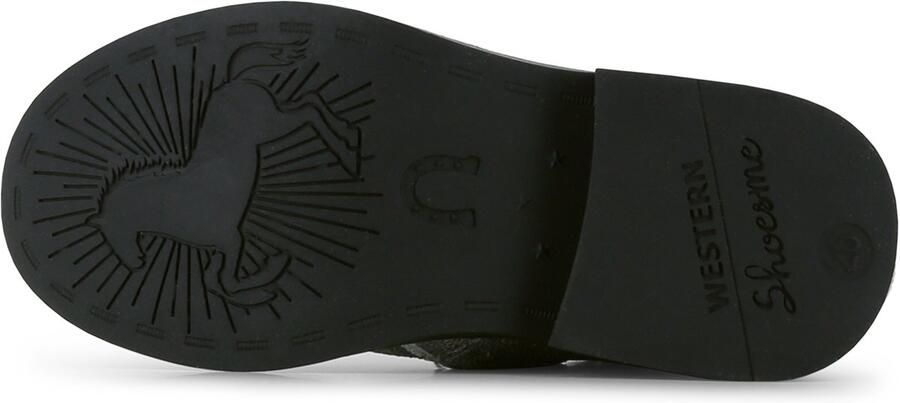 Shoesme Cowboylaarzen Meisjes Old Silver Black Leer - Foto 6