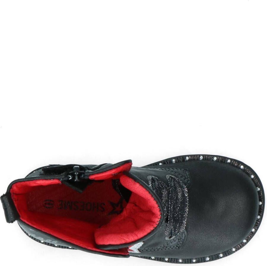 Shoesme De9w095 Veterboots Laarzen Met Veters Meisjes Zwart - Foto 3