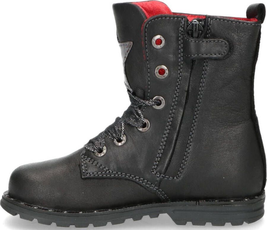 Shoesme De9w095 Veterboots Laarzen Met Veters Meisjes Zwart - Foto 7
