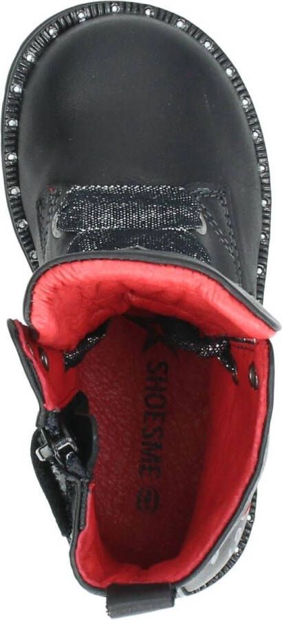 Shoesme De9w095 Veterboots Laarzen Met Veters Meisjes Zwart - Foto 12