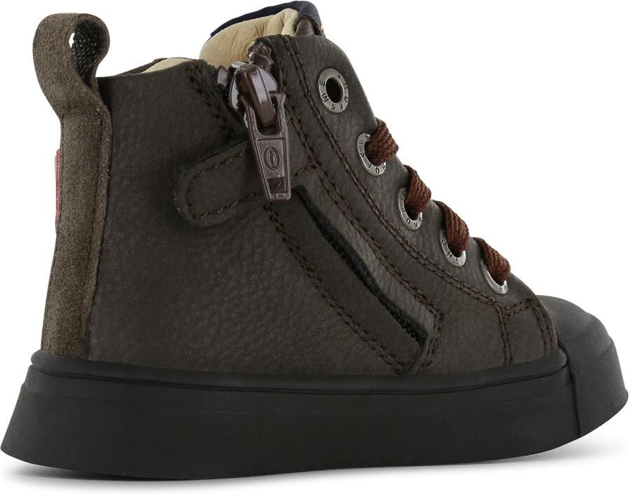 Shoesme Sh23w036 Hoge sneakers Leren Sneaker Jongens Bruin - Foto 3
