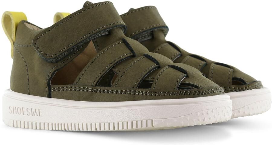 Shoesme Baby Sandalen Jongens Dark Green Leer - Foto 3