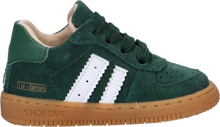 Shoesme Donkergroen Suède Sneakertje Sneakers Kinderen Unisex Dark Green Suède