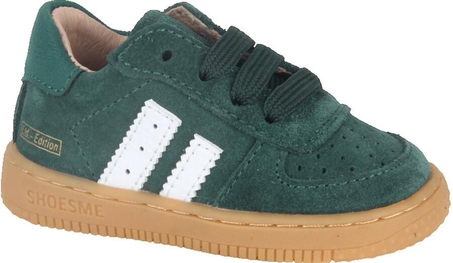 Shoesme Donkergroen Suède Sneakertje Sneakers Kinderen Dark Green Suède