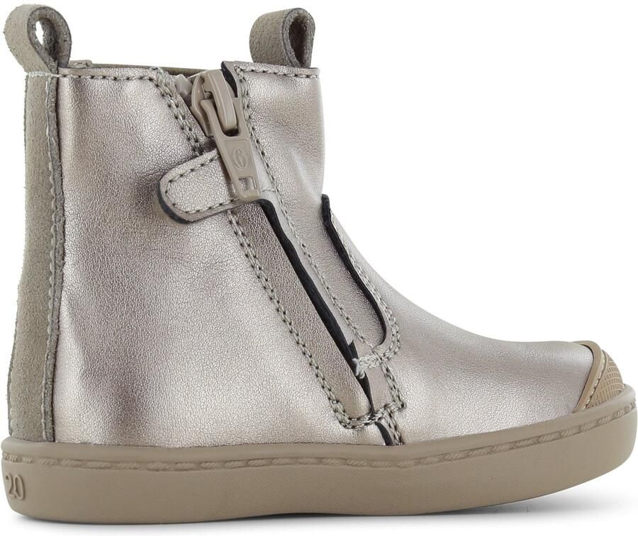 Shoesme Enkelboots Meisjes Champagne Gold Leer