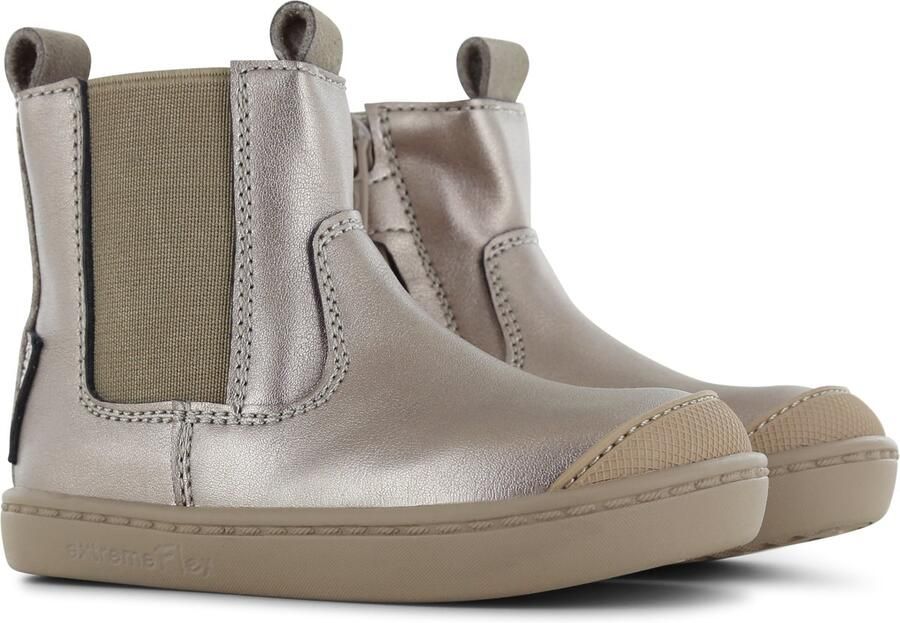 Shoesme Enkelboots Meisjes Champagne Gold Leer