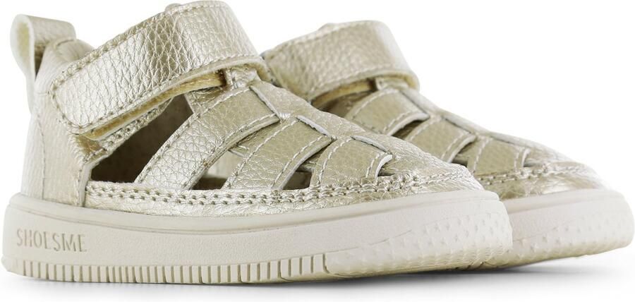 Shoesme Gouden Sandaaltje Sandalen Kind Meisjes LIGHT GOLD Microfiber leer