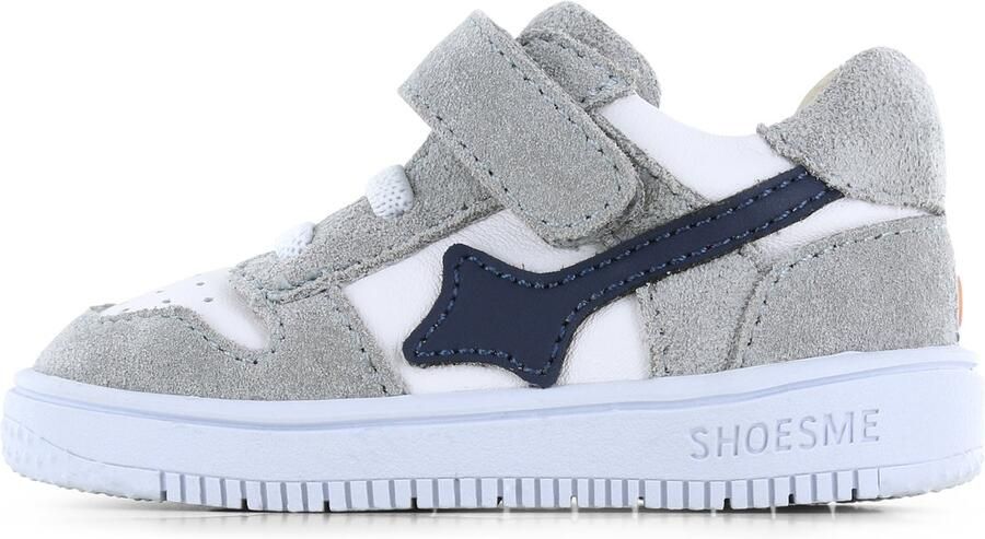 Shoesme Grijs Sneakertje Sneakers Kinderen Jongens Grey Blue Suède
