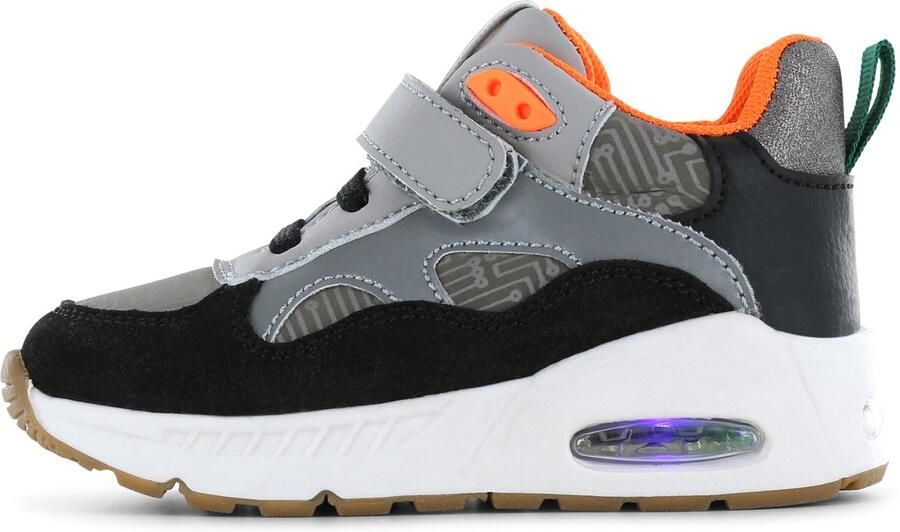 Shoesme grijze sneaker met lichtjes