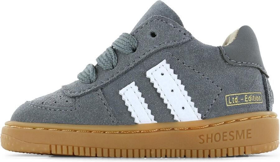Shoesme Grijze Suède Sneakertje Sneakers Kinderen Jongens Grey Suède - Foto 2