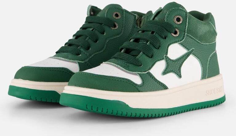 Shoesme Groene Sneaker Sneakers Kinderen Jongens Green White Suède - Foto 2