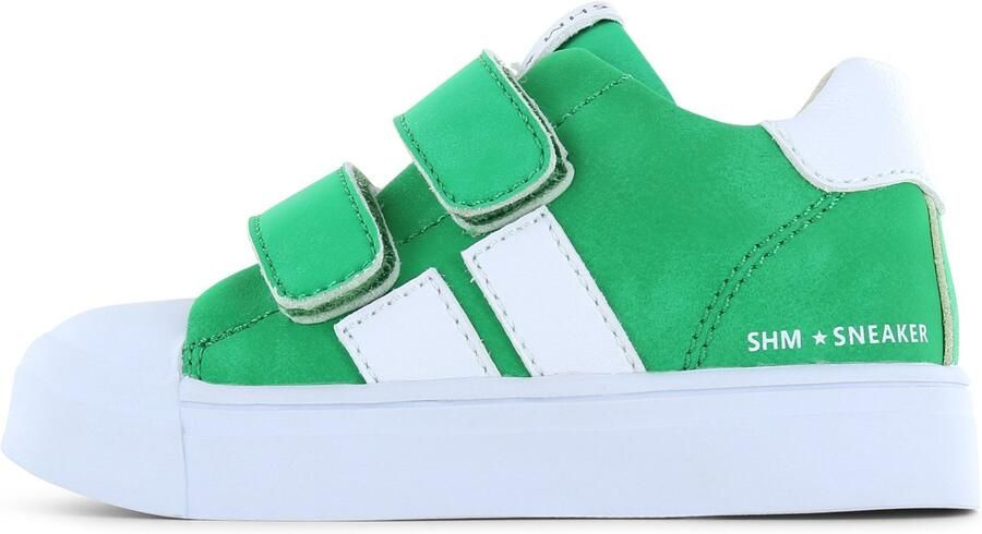 Shoesme groene sneaker met witte stripings