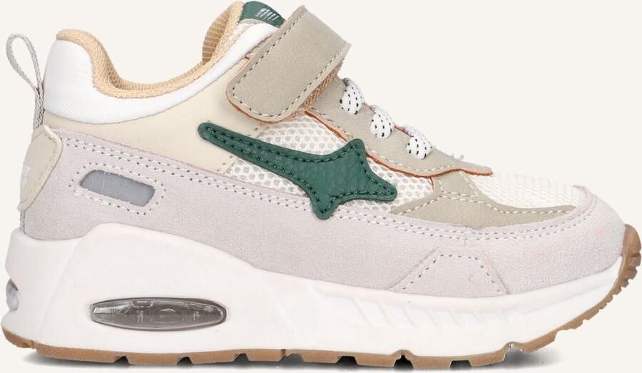 Shoesme Groene Sneaker Sneakers Kinderen Jongens Grey Green Microfiber leer