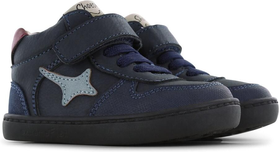 Shoesme Klittenbandschoenen Jongens Dark Blue Leer - Foto 5