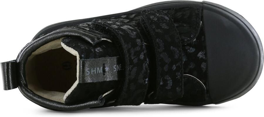 Shoesme Klittenbandschoenen Meisjes Black Leer - Foto 3