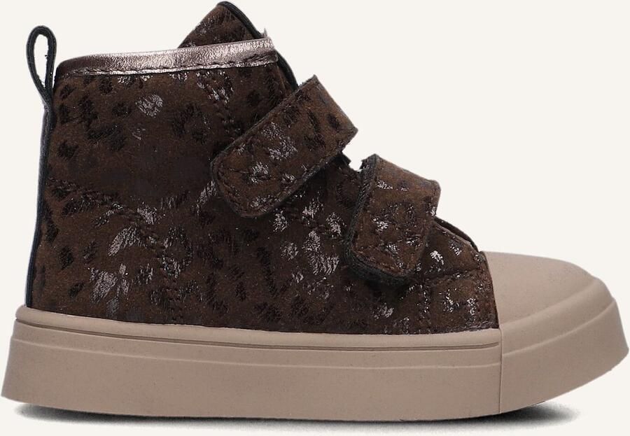 Shoesme Klittenbandschoenen Meisjes Dark Brown Leer