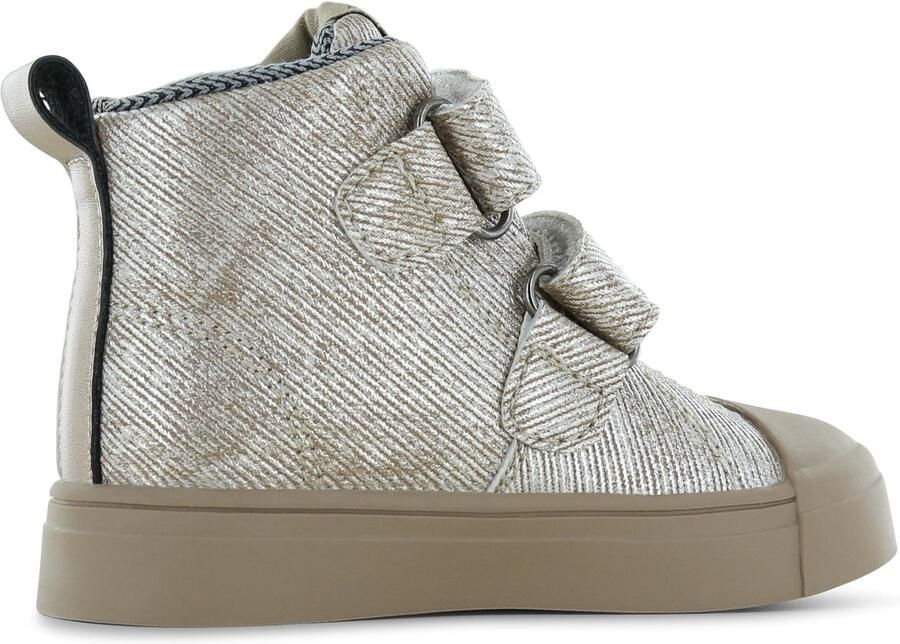 Shoesme Klittenbandschoenen Meisjes Gold Waterproof membraan