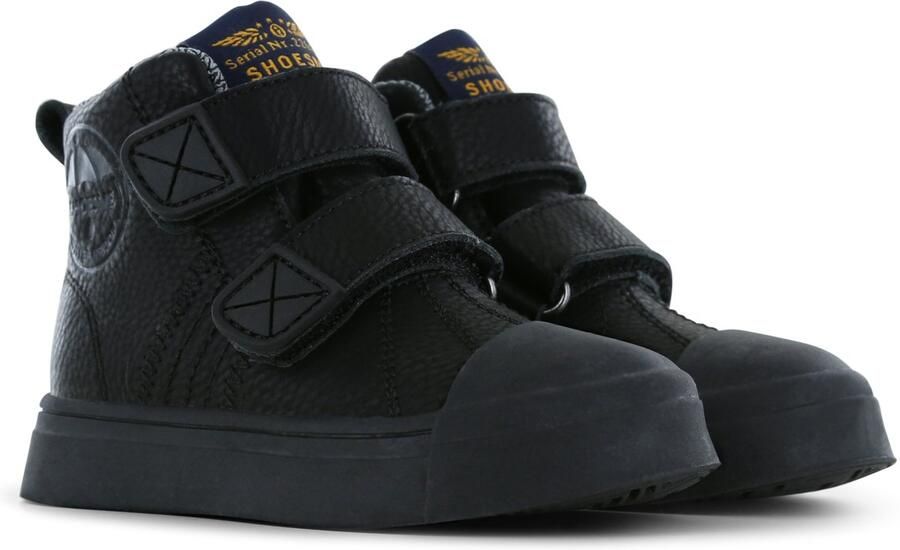 Shoesme Klittenbandschoenen Black Water-Proof membraan