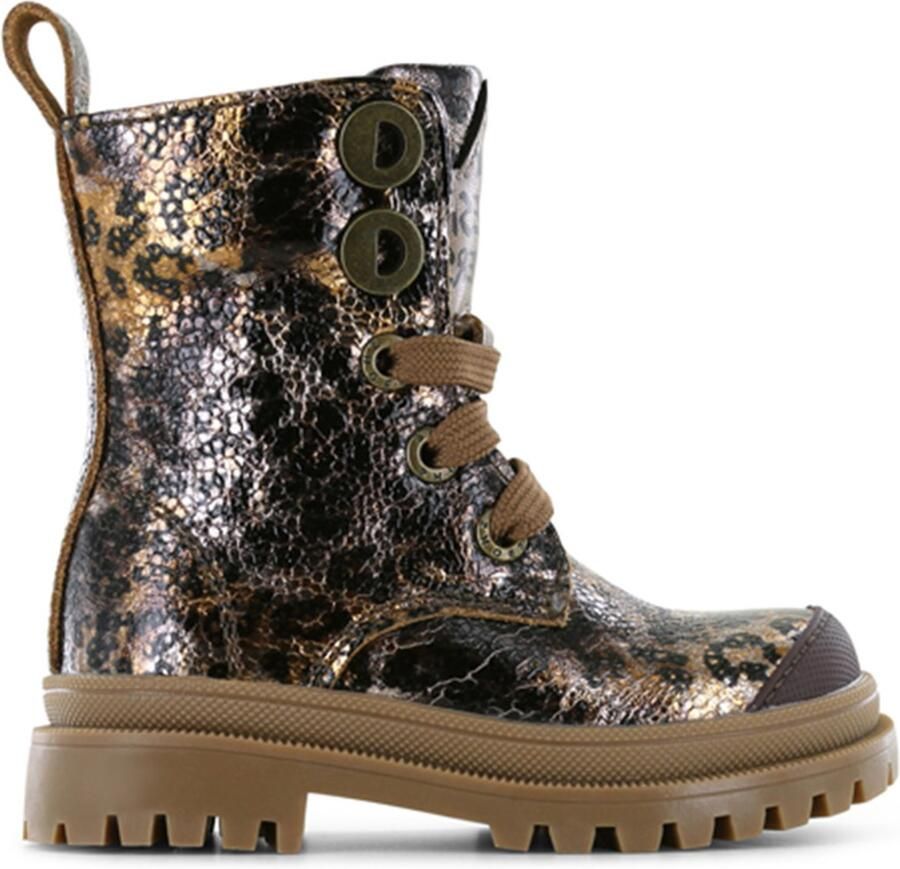 Shoesme Laarzen Meisjes Bronze Leopard Leer