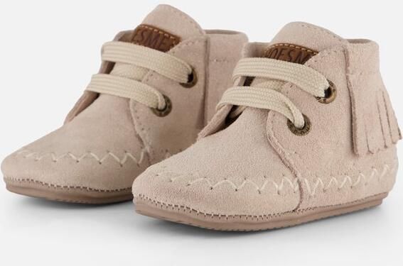 Shoesme Leren Lopen Sneakers Franjes beige Suède Kinderschoenen - Foto 6